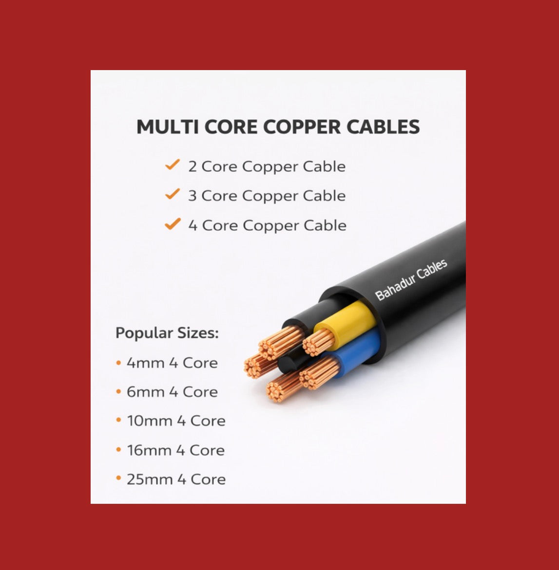 Multi Core Copper Cables