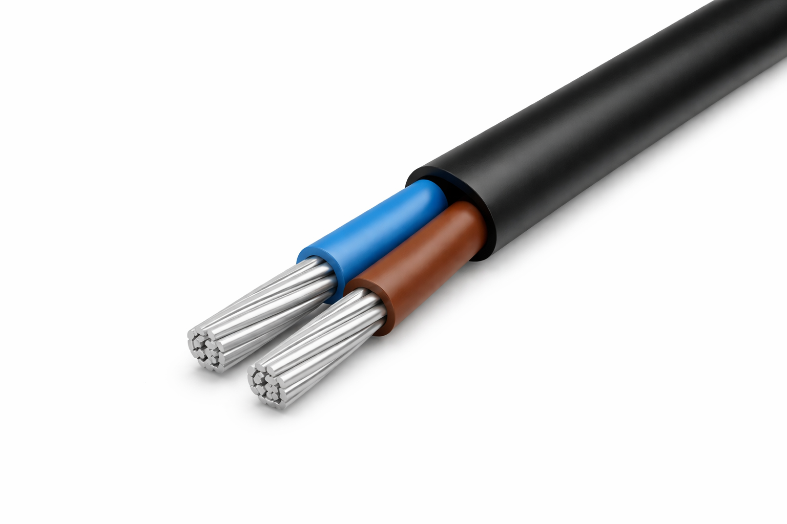 16mm 2 core aluminum cable